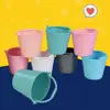 1Pcs Bucket Miniature Model Mini Dollhouse Decorations Ornaments INS Children Beach Small Bucket Kitchen Play House Toys 1