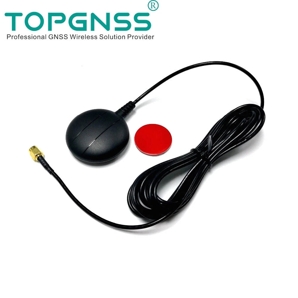 AN-502G RG174 2m GPS GLONASS Dual Antenna Vehicle Navigation Active Antenna GPS Positioning Antenna SMA GNSS Antenna TOPGNSS