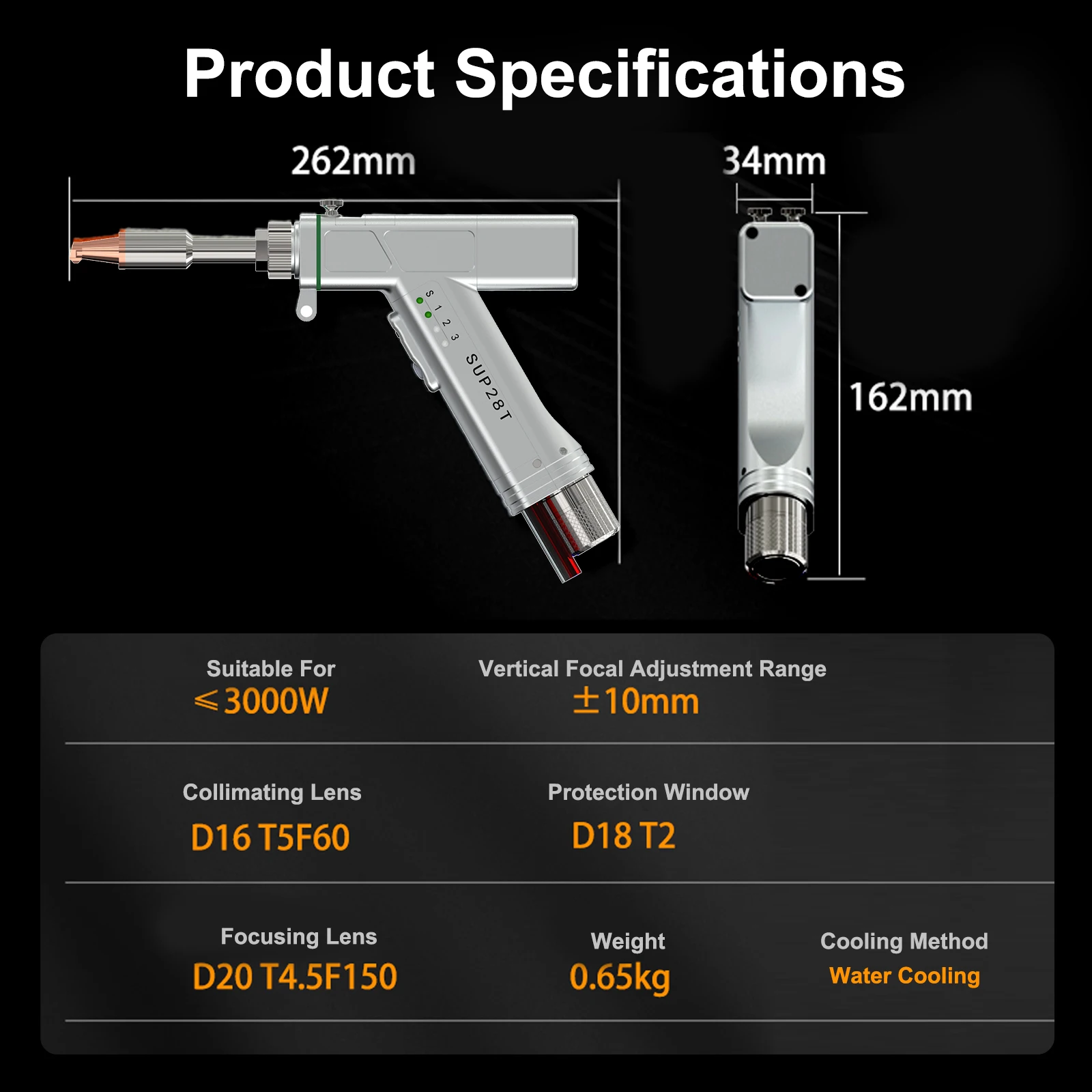 BWT 1500W Laserschweißmaschine Metall SUP28T Laserkopf Schneid- und Schweißnaht-Reinigungsmaschine Laser-Rostentferner – Detail 18
