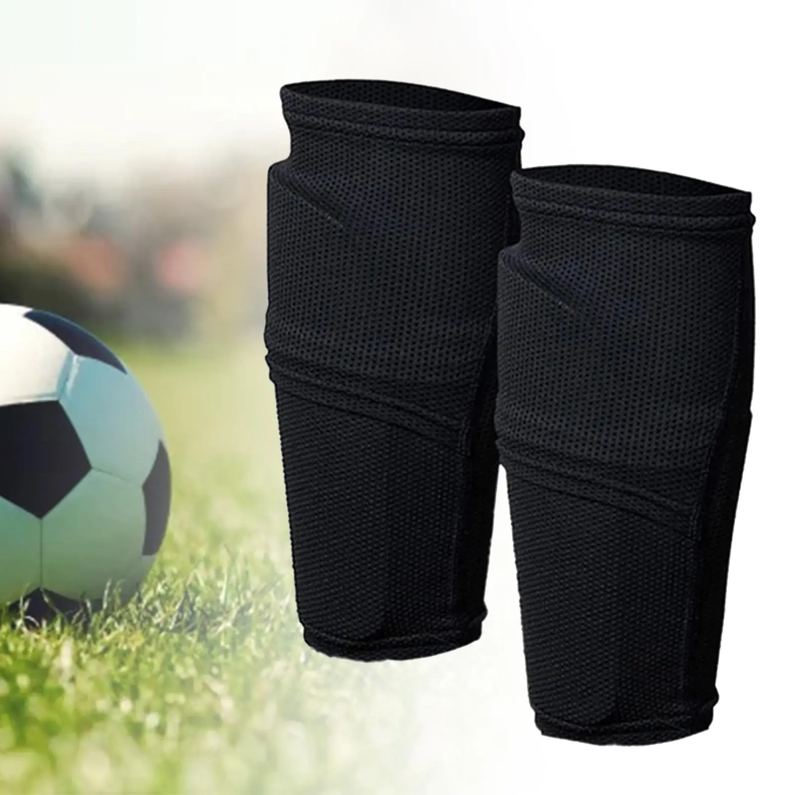 축구 정강이 보호대 슬리브 통기성 나일론 서포트 양말 운동용 다리 보호대 축구 훈련용