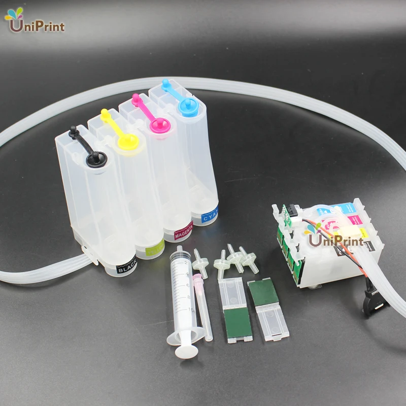 엡손 XP103 XP203 XP207 XP303 XP306 XP406 xp33 xp413 xp313용 빈 CISS 연속 잉크 시스템 (ARC 칩 포함) T1711 t1701