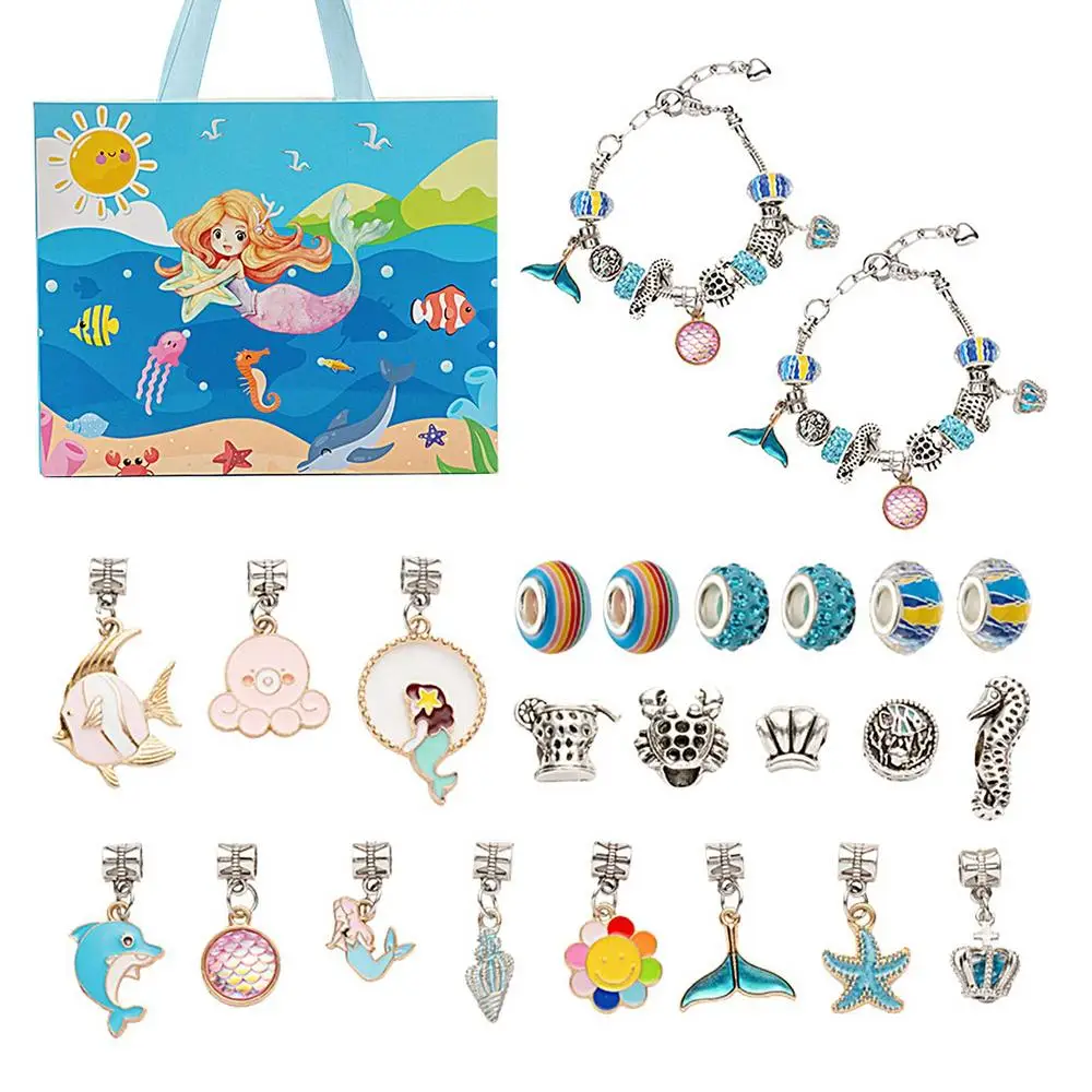 thumbnail image 1 of Calendario de Adviento 2025 Año Nuevo 2024 Joyas Pulsera de Adviento de Navidad Cuenta regresiva de 24 días Kit de elaboración de joyas festivas Regalo para niños, 1 of 5