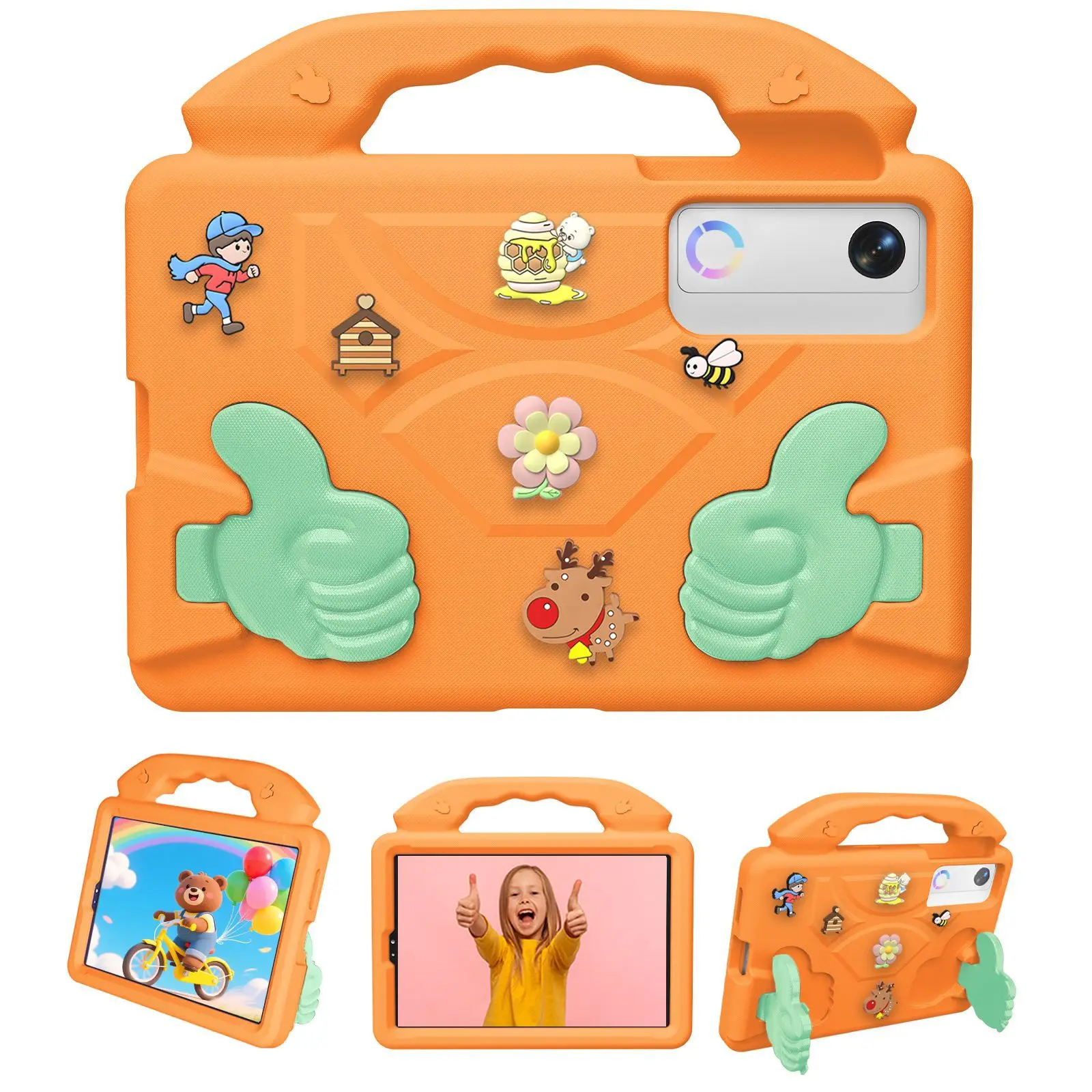 Portable Kids Durable EVA Shockproof Tablet Case, 8.8