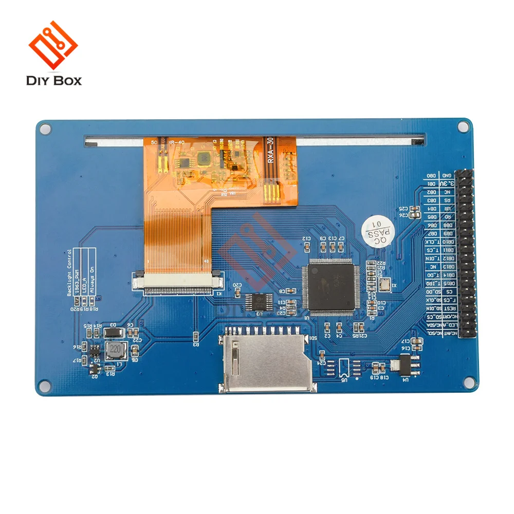 LCD Display Screen LCD Panel LCD Display Accessories 5 inch 800*480 TFT LCD Display Module SSD1963 Controller Board with Touch Panel card For Arduino 51 AVR STM32
