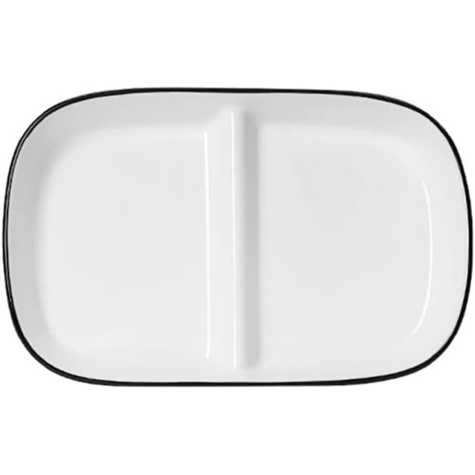 Porcelain Healthy Eating Diet Dinner Plate with Compartments