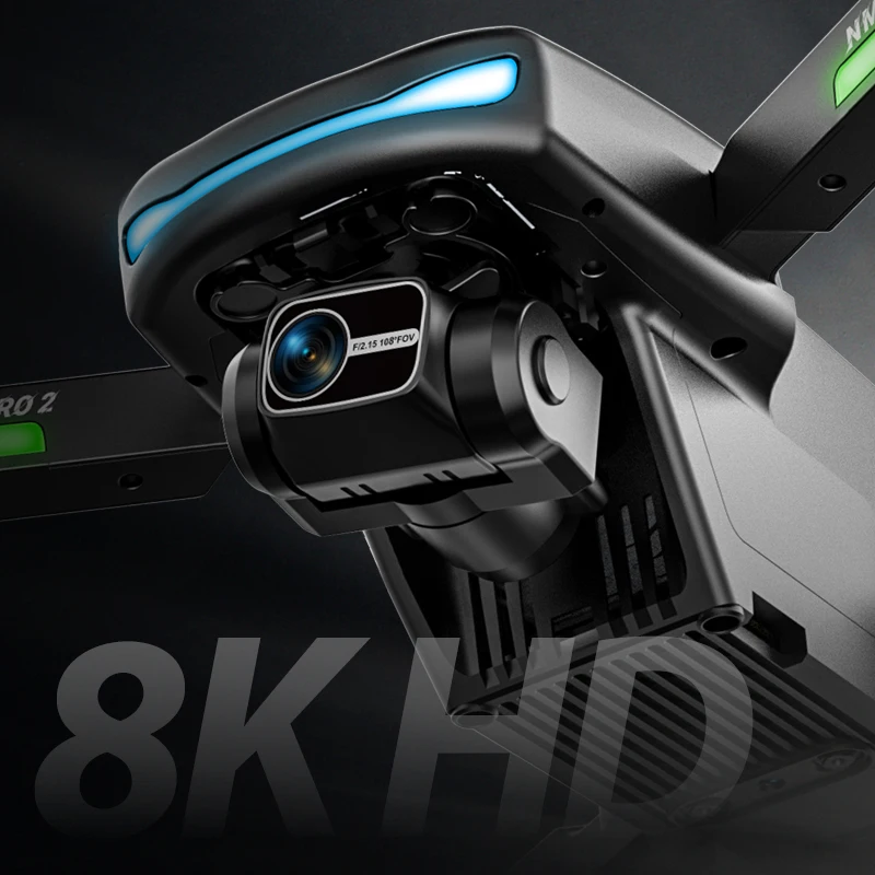 New N800 PRO 2 GPS Drone Professional 8K Camera Aerial FPV Brushless Avoiding Obstacle 3-Axis Gimbal Folding Dron RC Quadcopter