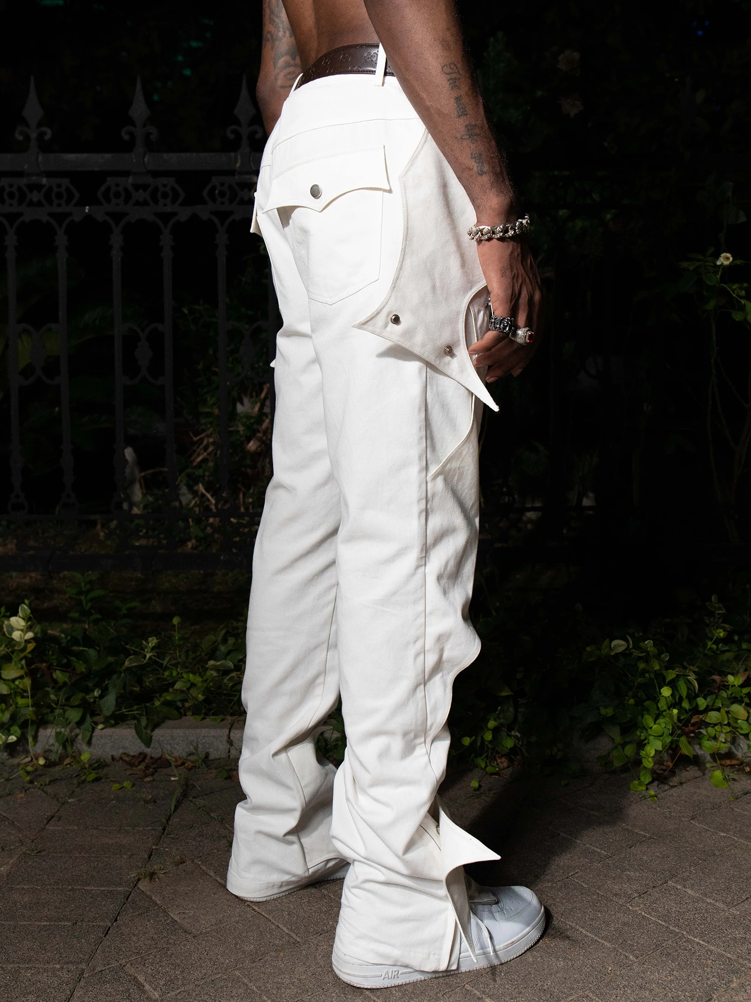 2024 Nuovi Uomini Donne Abbigliamento Yamamoto Style Bat Pants Hip Hop Punk Leg Pantaloni Funzionali Plus Size Costume 27-46