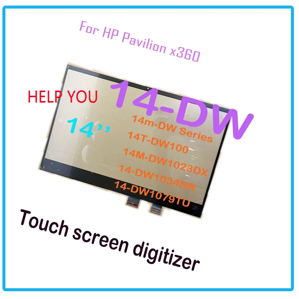 Digitalizzatore Aa + 14.0 ''Per Hp Pavilion X360 14-Dw 14M-Dw 14T-Dw Serie 14T-Dw100 Display Tattile
