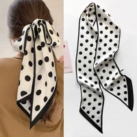 Long Neckerchief Skinny Hair Ribbons Scarf Women Fashion Headbands Neck Scarfs Printed Hairband Cute Bag Scarves Female 13x150cm 4