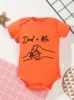 Bodysuit Newborn Infant Jumpsuit Short Sleeve Clothes Toddler Baby Girl Boy Trendy Rompers Dad and Me Printing High Quality 2