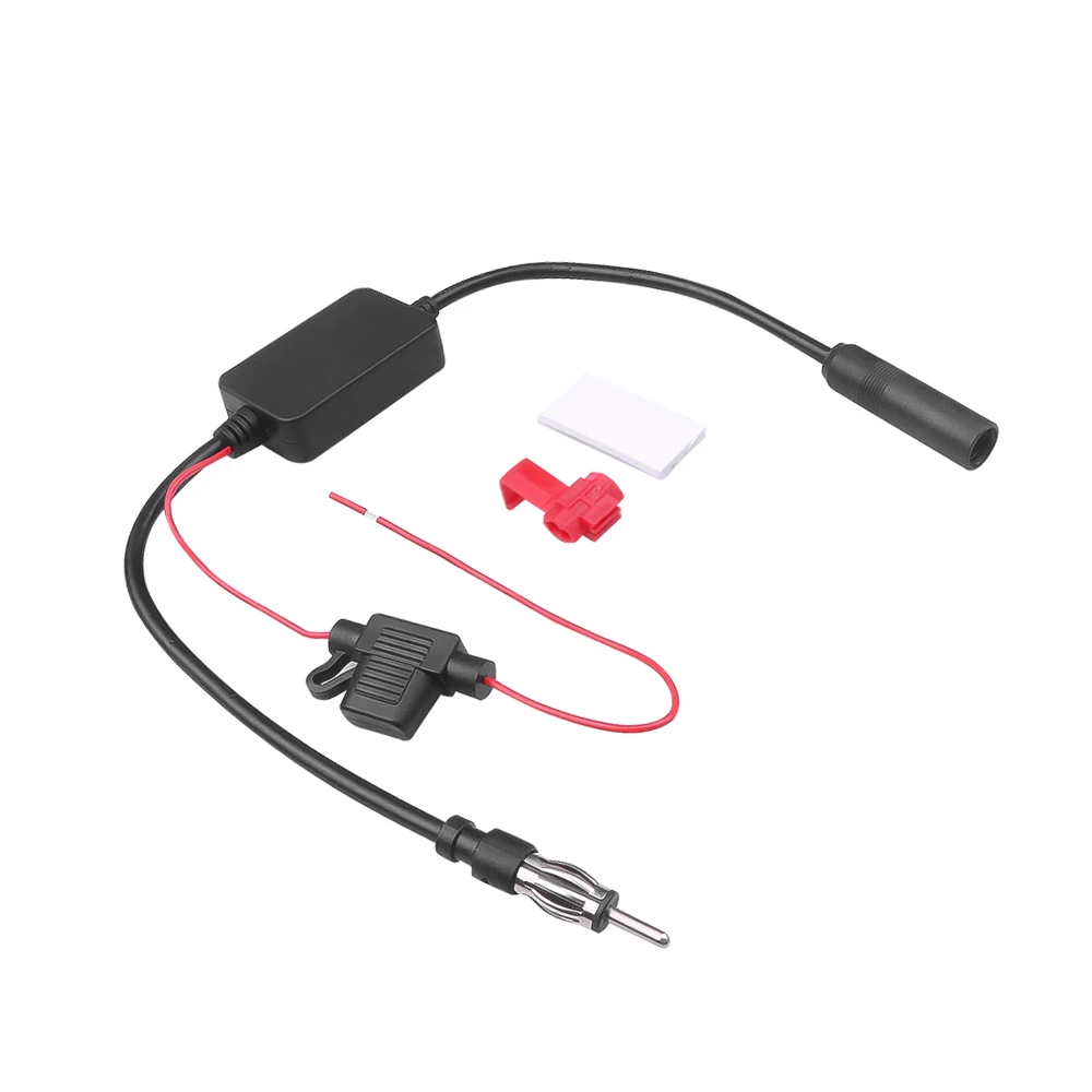 ANT-208 Auto FM/AM Antenna Booster Windshield Mount Antenna Aerials Car Aerial 12V Car Automobile Radio Signal Amplifier