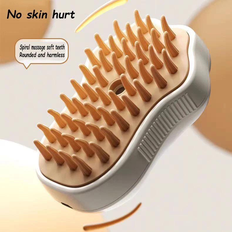 Cat Steam Brush 3 in 1 Electric Pet Brush Cat Hair Brushes Massage Dog Brush Spray Comb Pet Grooming Hair Removal Combs 5