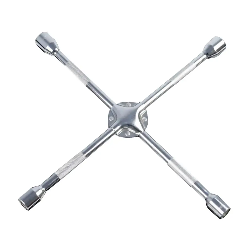 4 Way Car Wheel Nut Brace Wrench Cross Spanner Changing Tool