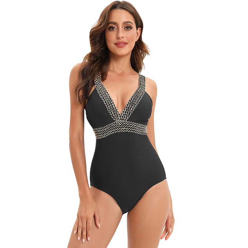 Summer Sexy Bikini Set One Piece Swimsuit Women Push Up Swimwear Black Bathing Suit Backless Bodysuit Swimming Suit Beachwear Xl Aliexpress