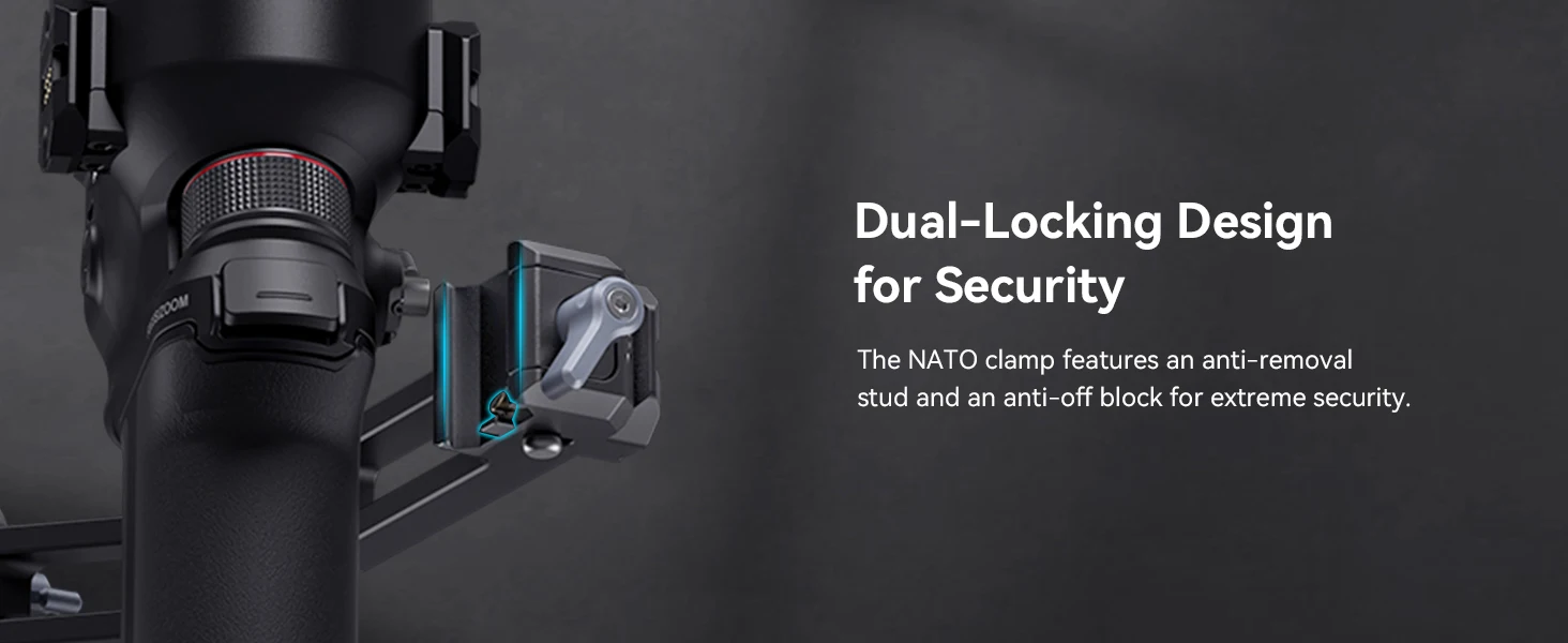 Sling Dual Handgrip /Monitor Mount/NATO Clamp Accessory for DJI RS 4 Mini / RS3/