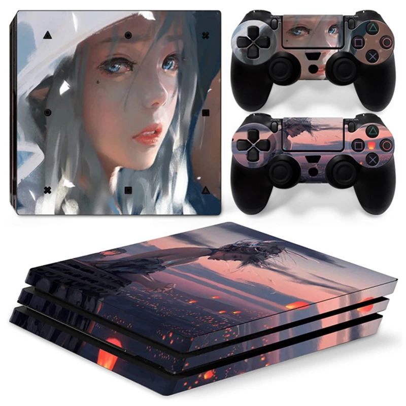 Vanknight Vinyl Decal Skin Stickers Cover for PS4 Console Playstation 2 Controllers 