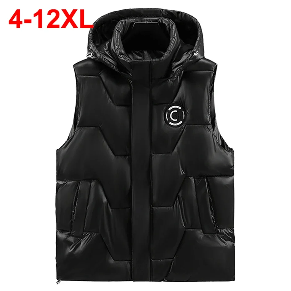 12XL grande taille hommes gilets hiver épaissir chaud gilet