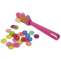 100Pcs Montessori Color Cognitive Math Learning Education Toys For Children Magnetic Stick With Plastic Coin Classroom Supplies 1