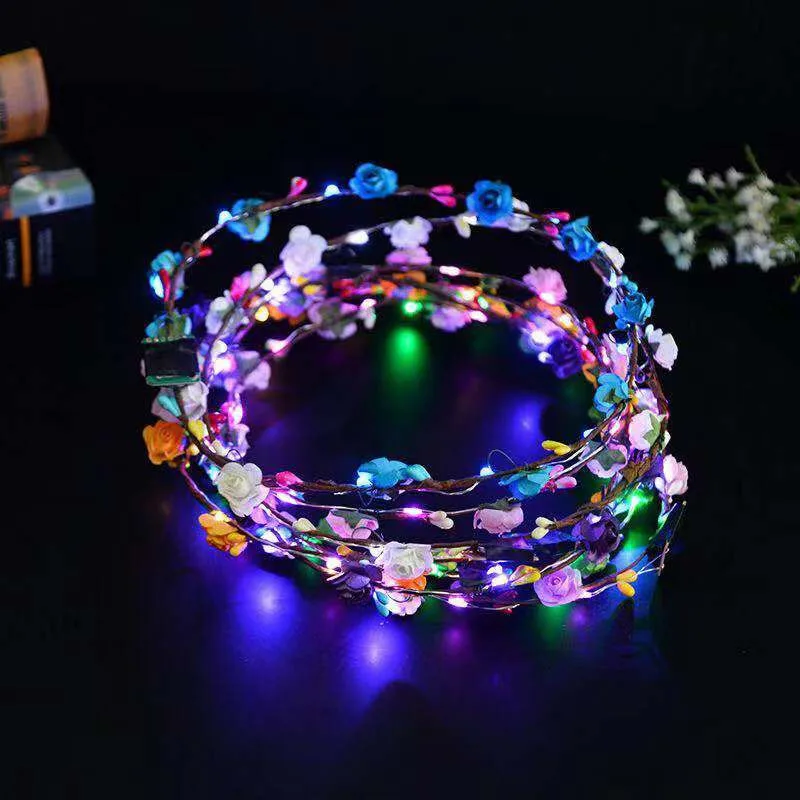 LED Flower Wreath 15/30Pcs
