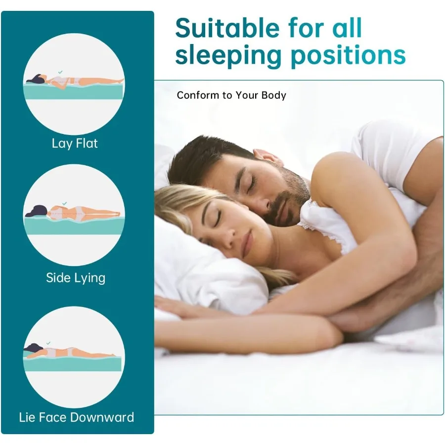 14 inch Gel Memory Foam Mattress Medium Firm Mattresses for Cool Sleep Relieving No Fiberglass CertiPURUS Certified Mattress in