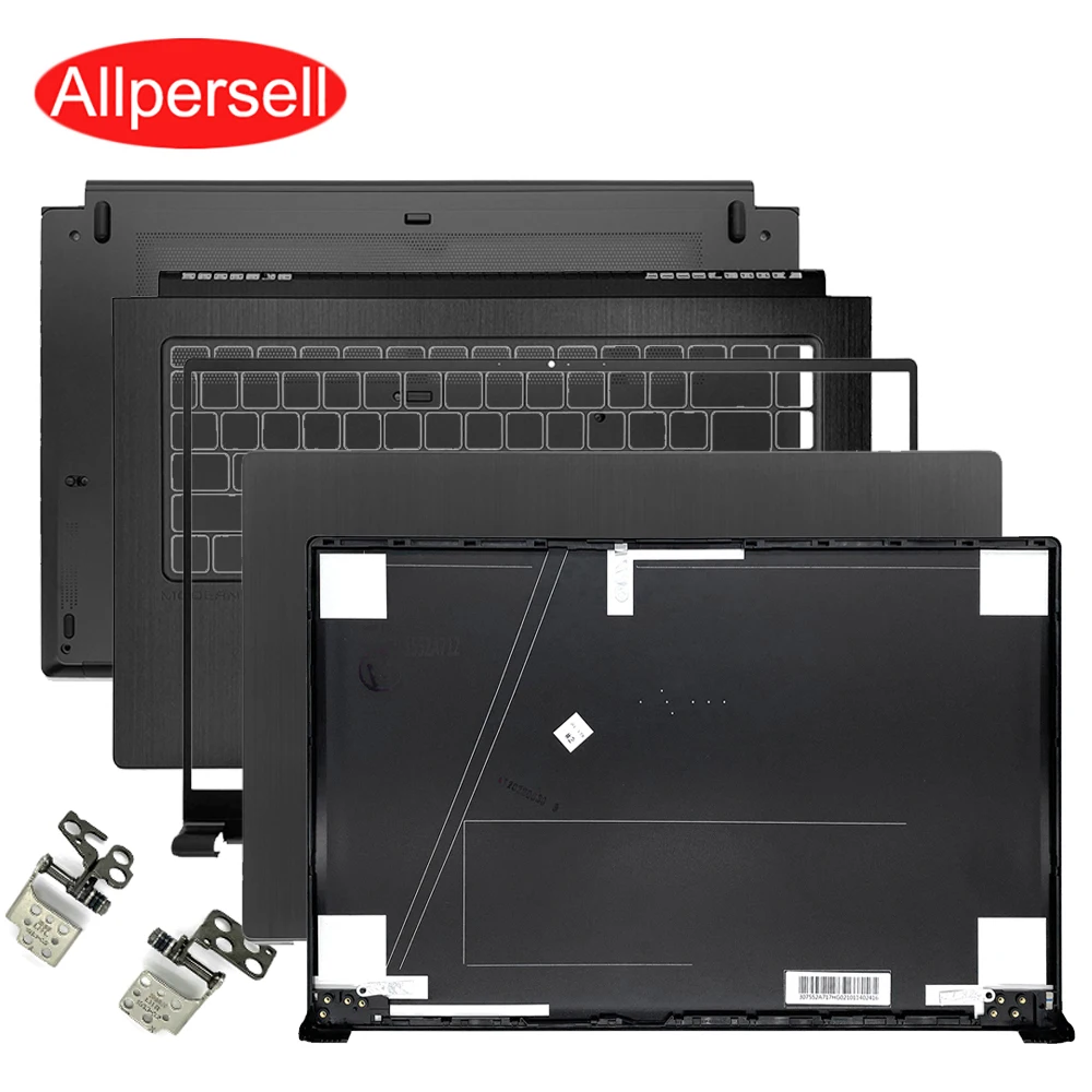 Quadro de Concha do Portátil para Msi Moderno 15 M15 Ms1551 1552 155k Capa Superior Moldura Palma Resto Inferior Case Dobradiça Superior Inferior da Capa Dobradiça