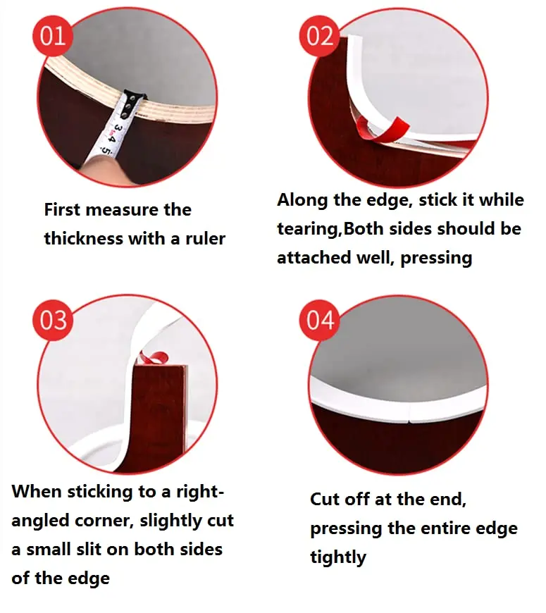 U-shaped Edge Banding Rubber Self-Adhesive Veneer Edge Protector Guards Wood Board Chair Table Tape Cabinet Repair Furniture 5M sealing strip tape sealing tape sealing strip rubber seal strip edge banding strip