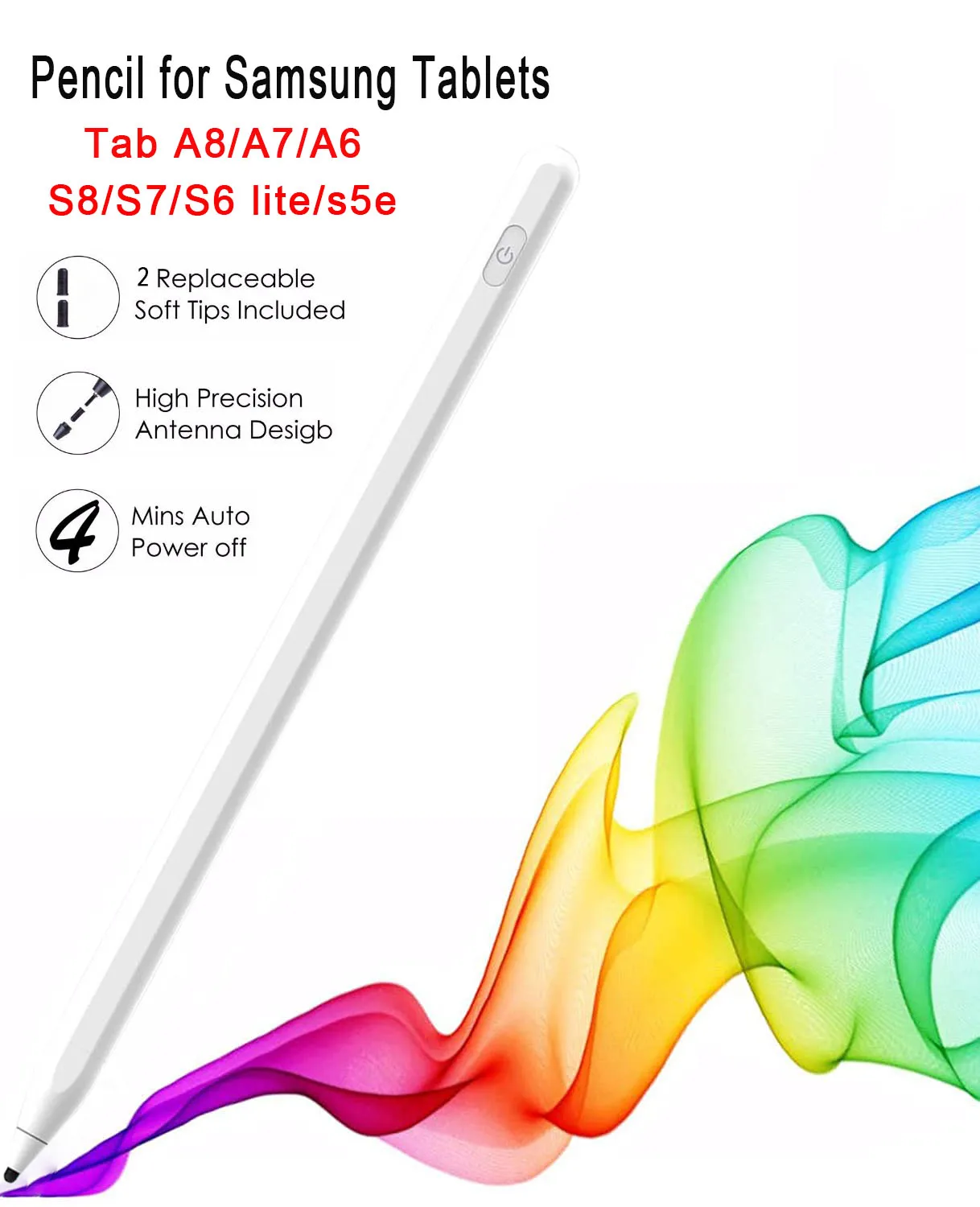 Stylet de dessin pour écran tactile, pour Samsung galaxy Tab A7 Lite 8.7 SM  T220 T225 A 8.0 T290 T295, étui pour tablette - AliExpress