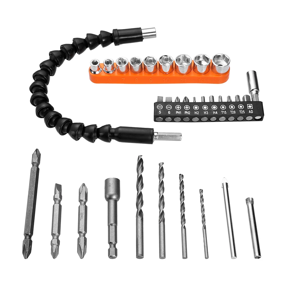 32/11pcs Electric Drill Flexible Connecting Screwdriver Head Set Tool