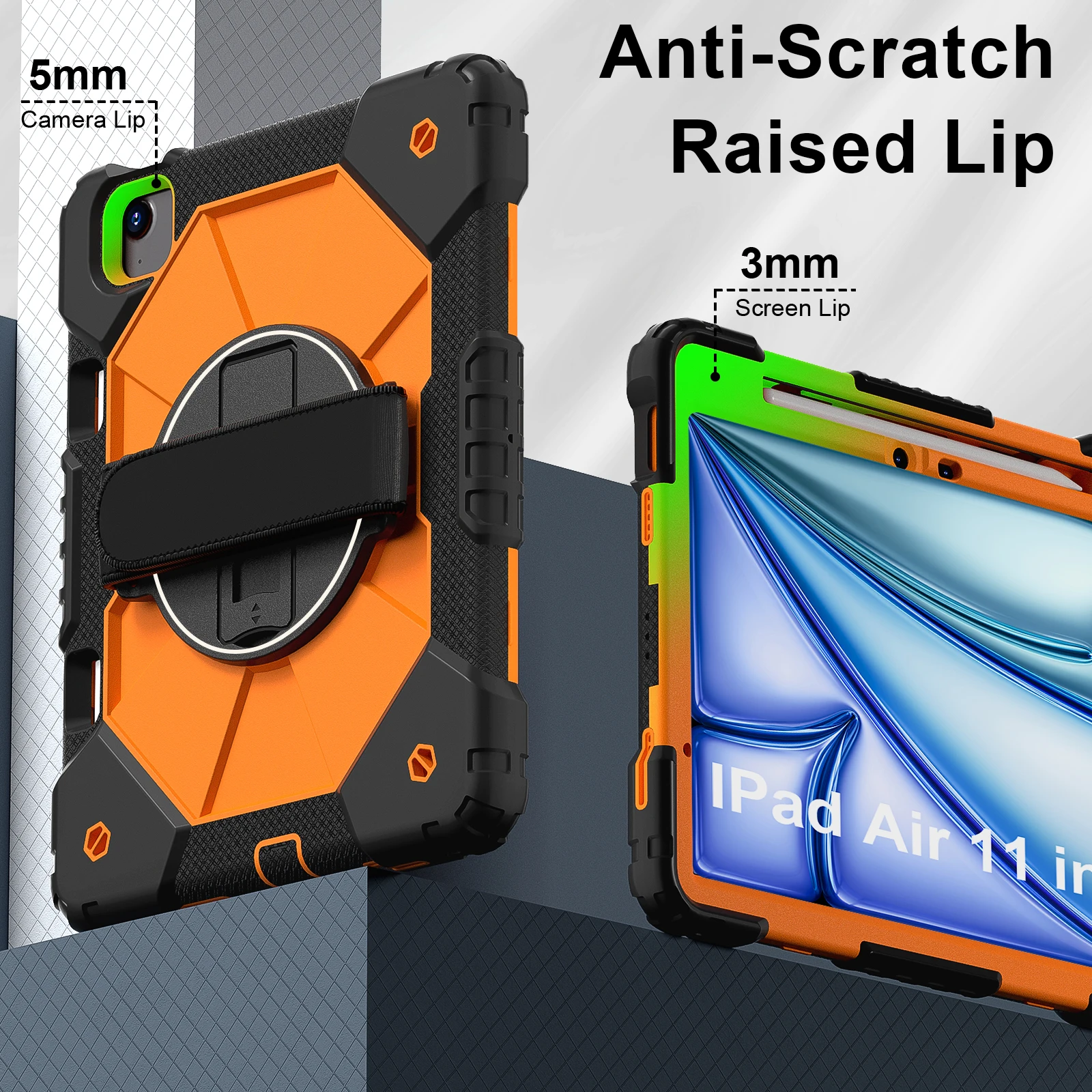 360 Rotatable Hybrid Protective Tablet Case Cover