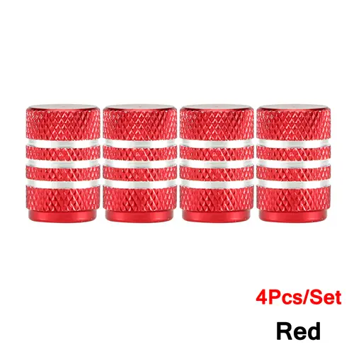 DSYCAR 4Pcs Silver Car Tire Valve Stems Cap Knurling Style Tire Valve Cap Aluminum Tire Wheel Stem Air Valve Cap for US Schrader - Image 14