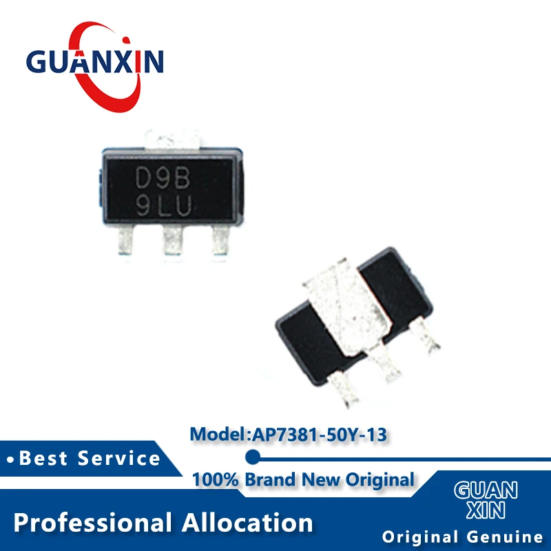 

100% New AP7381-50Y-13 SOT-89 Marking D9B AP7381-50Y