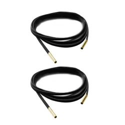 Elegant Long Rope Bow - Tie Choker Necklace Set - Fashionable Suede Jewelry Accessory (Black)