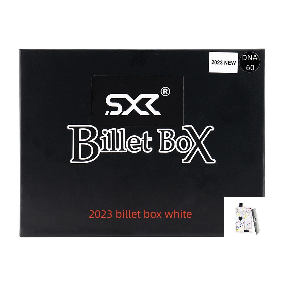 2023 SXK 빌렛 박스, DNA 60W/SEVO 70W USB 포트 Rev.4 장치, 녹색 및 흰색 다채로운 스팟 SVA KBRS 박스 BMM-Borat 크라운 패턴