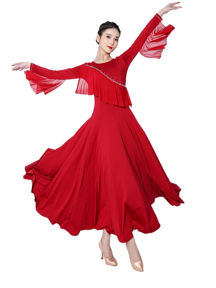 

Новинка 2023, женское платье для бальных танцев, платья для вальса, стандартные костюмы 2307