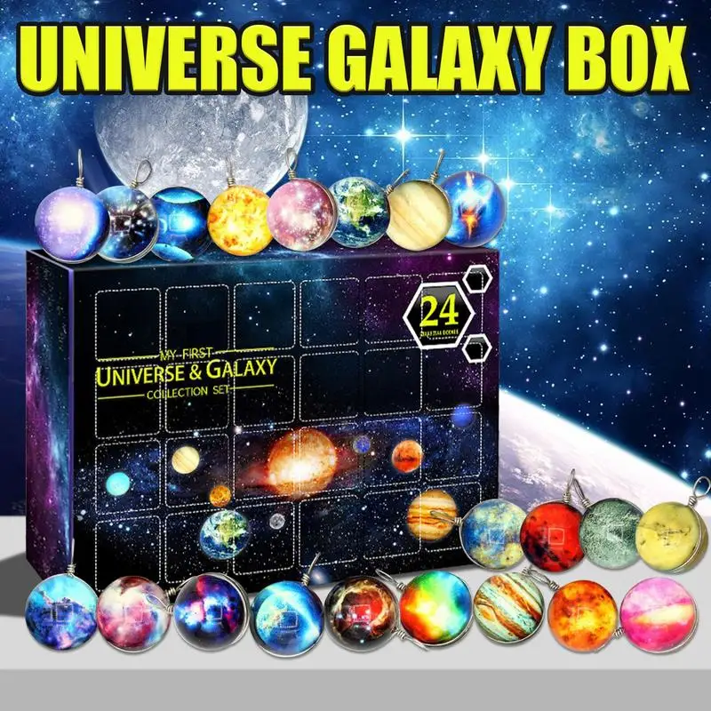 Calendario de Adviento Planeta Cósmico 2022 | Calendario de cuenta regresiva de 24 días Colección Universe Galaxy para regalos de Navidad