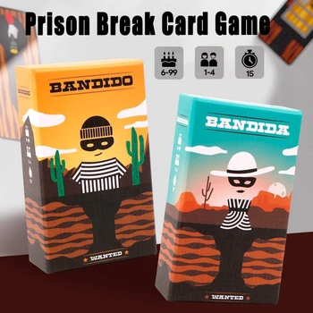Bandido Bandida Board Game 1-4 Players Strategy Puzzle Card Game For Kids & Adults Party Family Fun Strategy Game