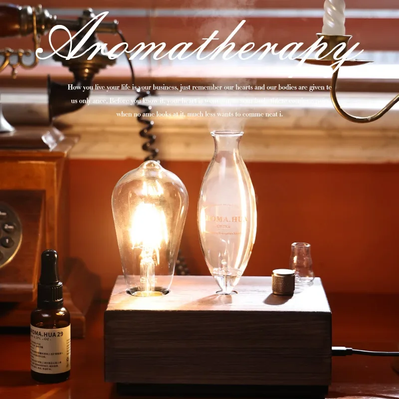 Aroma Diffuser Vintage Tungsten Filament Lamp Aromatherapy