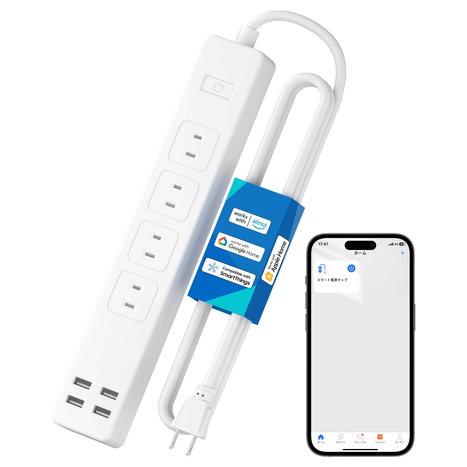 meross tira de energia inteligente protetor contra surtos dos socket extensão com tomadas ac portas usb suporte homekit alexa google