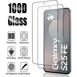 Premium HD Tempered Glass Screen Protector with Fingerprint Unlock - 2/4 Pack - 4 Pieces (For Galaxy S25 FE)