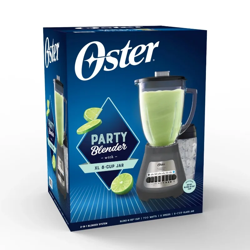 Oster Party Blender with XL 8-Cup Capacity Jar and Blend-N-Go Cup 2