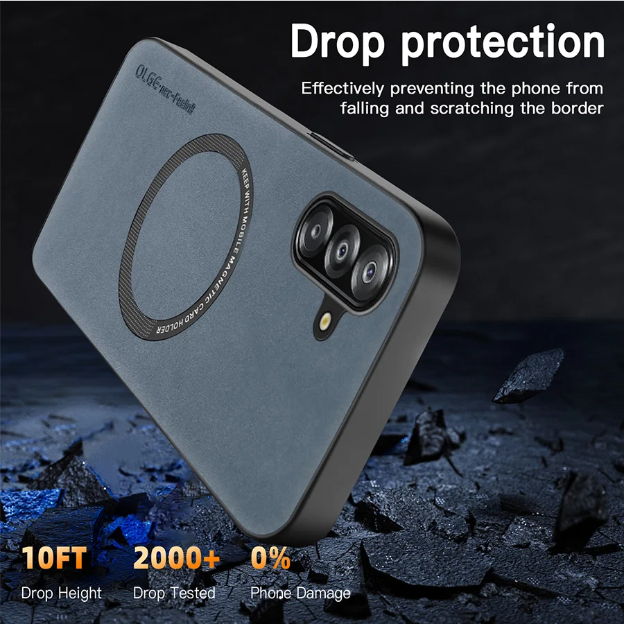 Magnetic Retro Soft Leather Phone Case