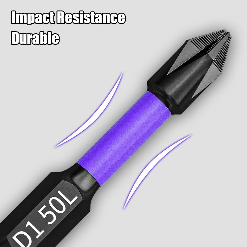 Magnetic Impact Phillips Bit Anti-Slip Long Screwdriver Bit Set
