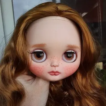 Plastica per il 1/6 Blyth doll factory blyth doll faceplate con piastra posteriore senza trucco viso e vite