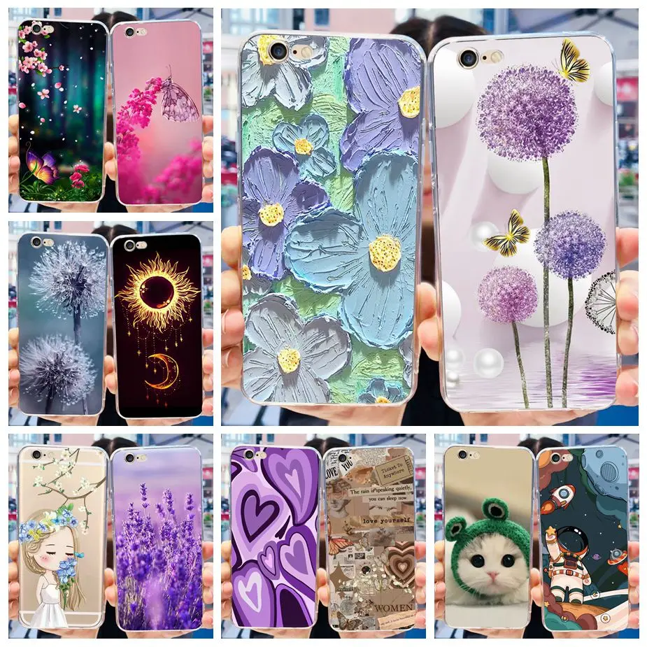 Per Apple Iphone 6 6 S Plus Custodia New Fashion Cover Verniciata Custodia In Silicone Trasparente Per Iphone 6 Plus Iphone6 S Soft Fundas Capa