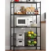 Storage Shelves - 4 Tier Shelf Organizer, Heavy Duty Garage Shelving Unit with Leveling Feet, Stable Metal Shelves Organizer 6