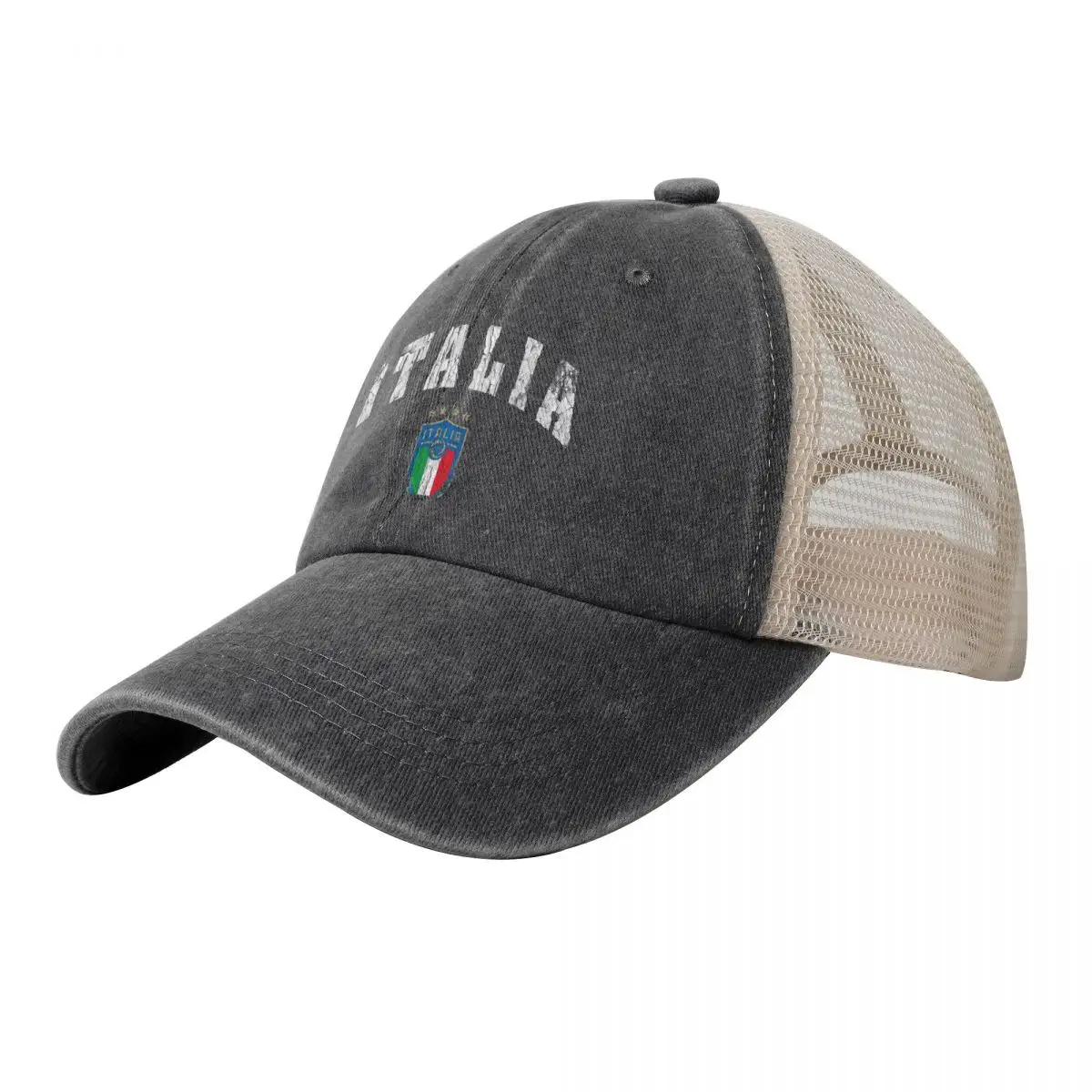 

Italy Italian Flag Italia Cowboy Mesh Baseball Cap Golf Hat Man Hat Beach Women's Golf Wear Men's