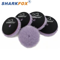 Sharkfox 5Pcs/lot 5/6 inch  Wool Polishing Pad High Density Lambs Woollen Polish Buffing Pad Car Polisher Buffing Waxing 1