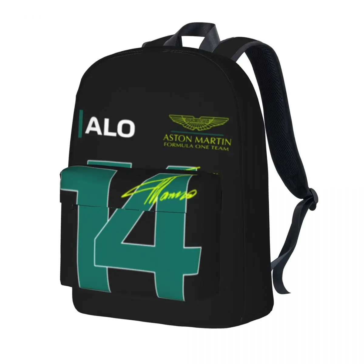 

F-Fernandos 14 A-Astons FunnyF1 Backpack Women Men A-Alonsos Fashion Backpacks School Bags Trekking High Quality Rucksack