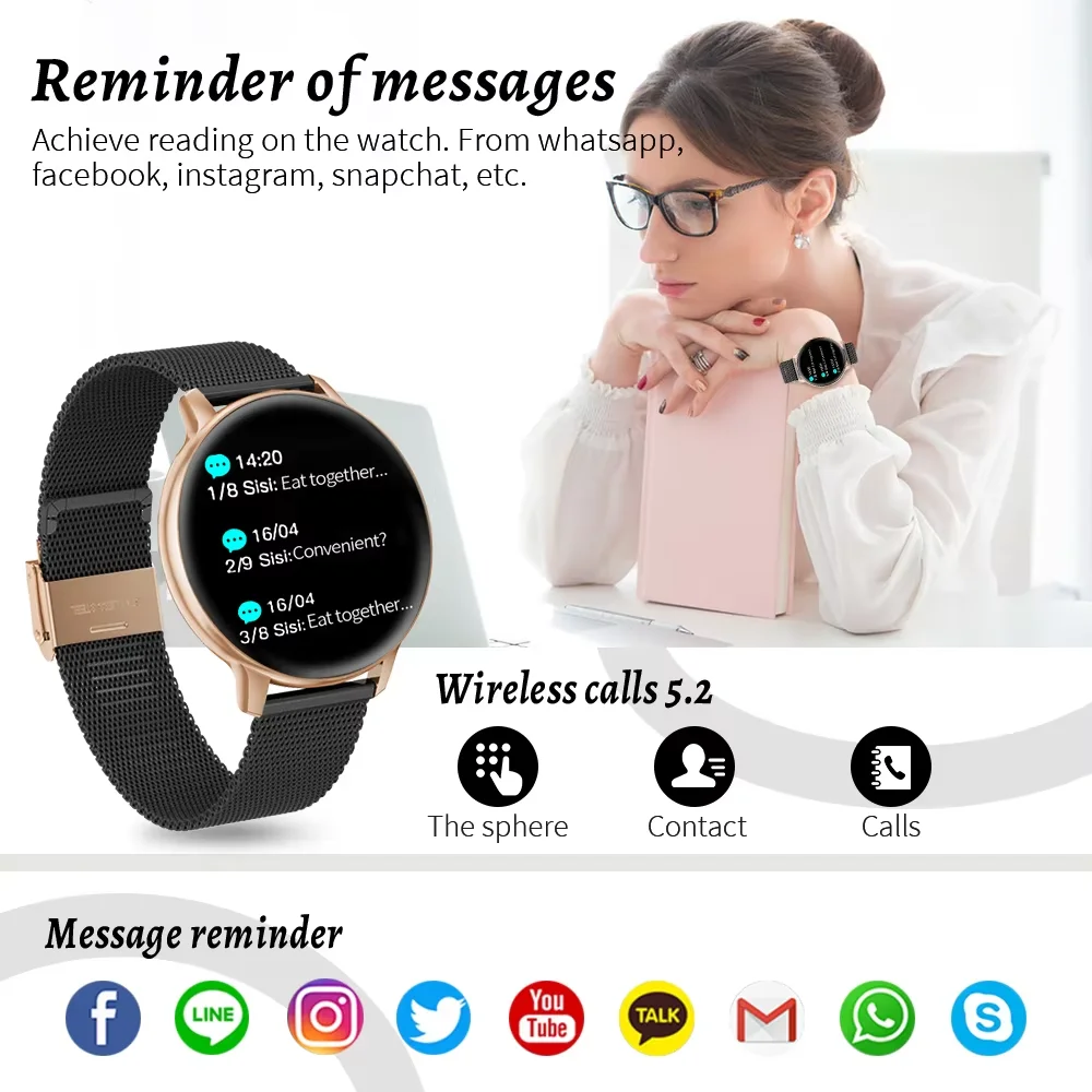 LIGE 2025 Smart Watch Women Bluetooth Call Custom Dials Watches Blood Oxygen Monitor Sport Men Smartwatch Ladies For Android IOS 5