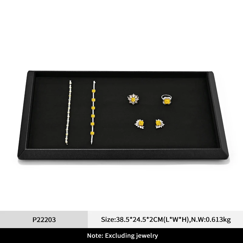 Luxury Jewelry Display and Storage Leather Tray
